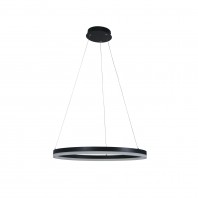 Oriel Lighting-CRONUS.60 Modern LED Halo Pendant - Black / White